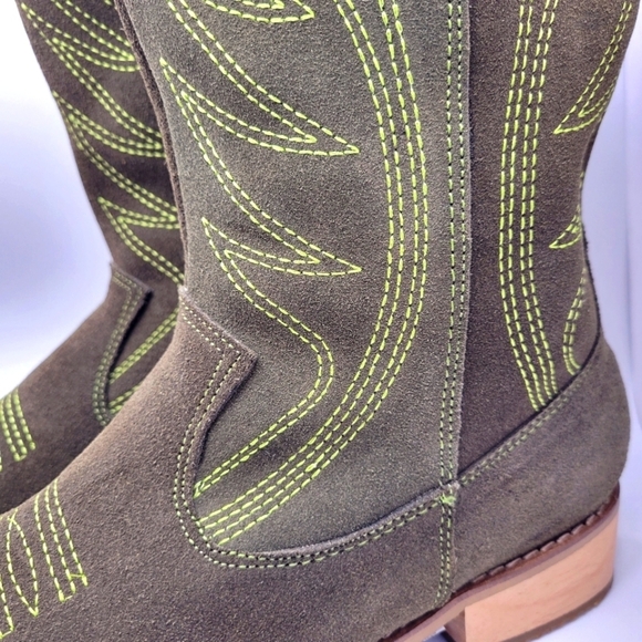 SILVIA COBOS Rodeo Green Boots - Picture 6 of 13